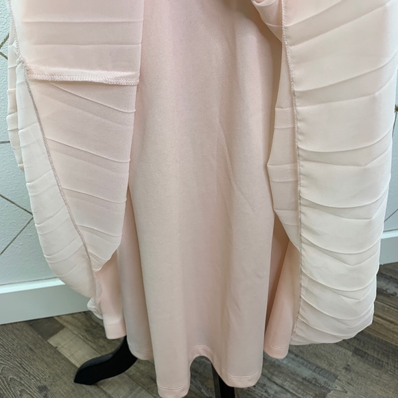 ModCloth Embellished Chiffon Midi Dress Blush S - Picture 7 of 13